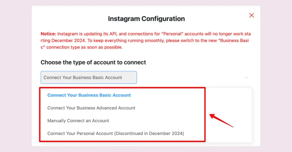 Instagram Personal Account replaced with Business Basic