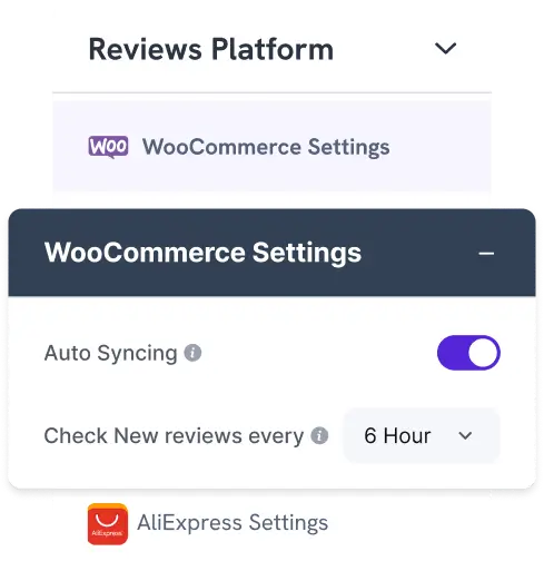 auto synchronization of woocommerce review