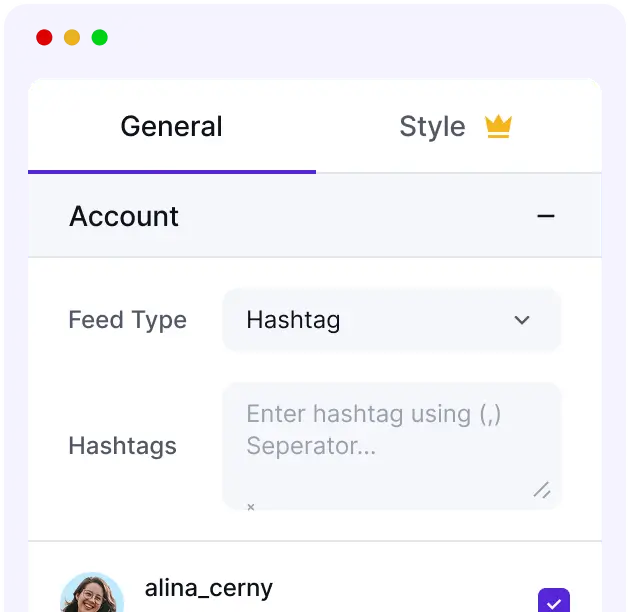 connect multiple instagram feeds
