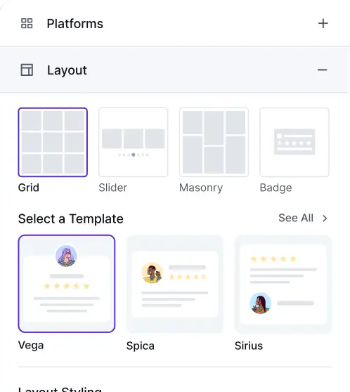 construct with stylish layouts