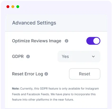 create a gdpr compliant facebook feed
