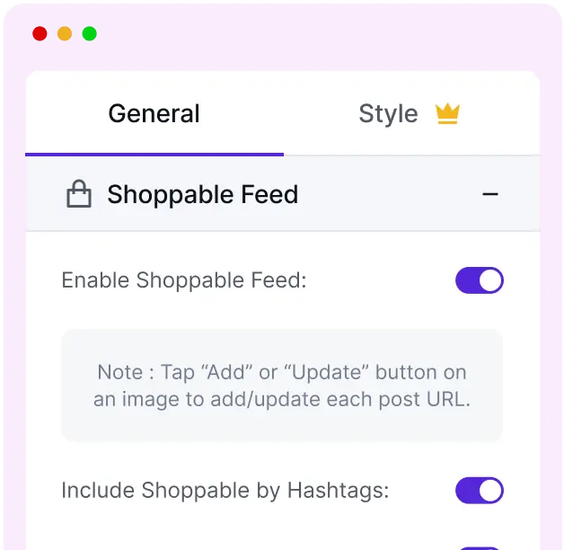 get shoppable instagram feed