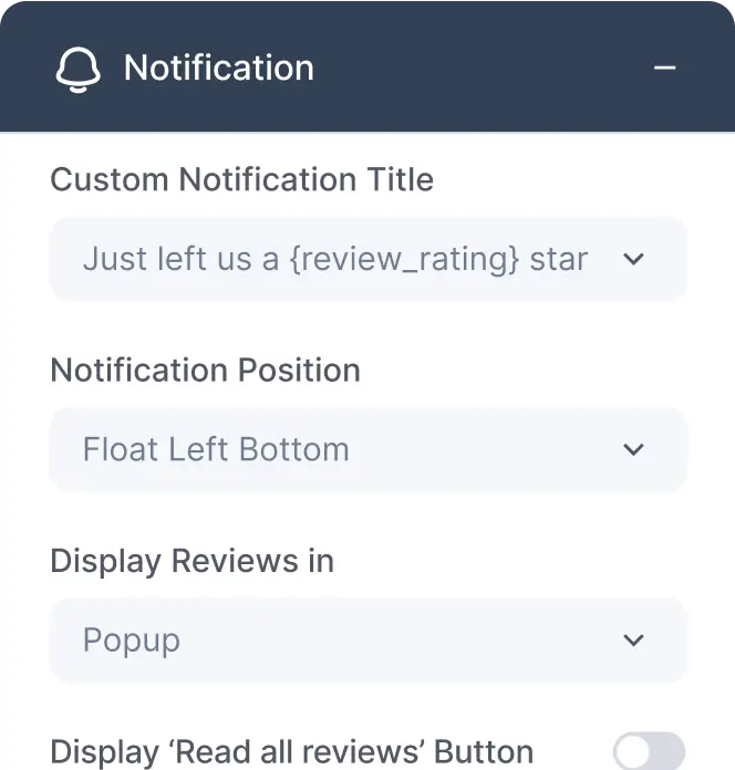 personalize your notification title & position