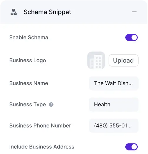 schema snippet