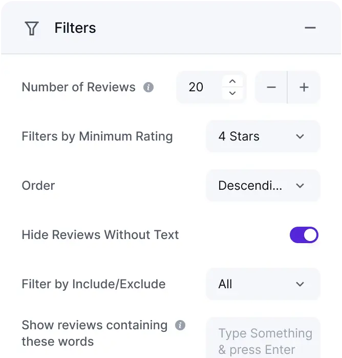 booking.com advanced filtering