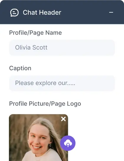 teligram custom chat header