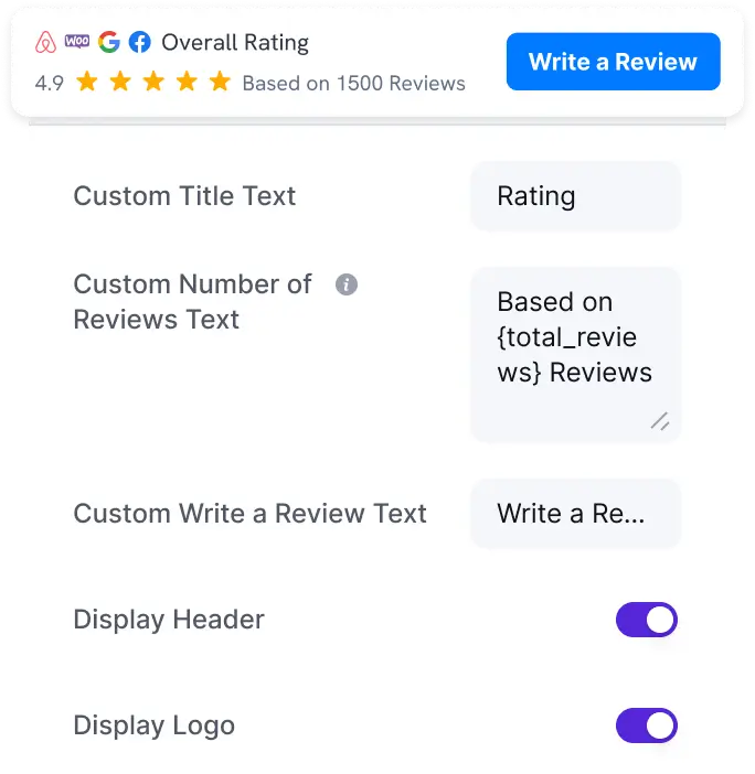 tripadvisor display a write a review button