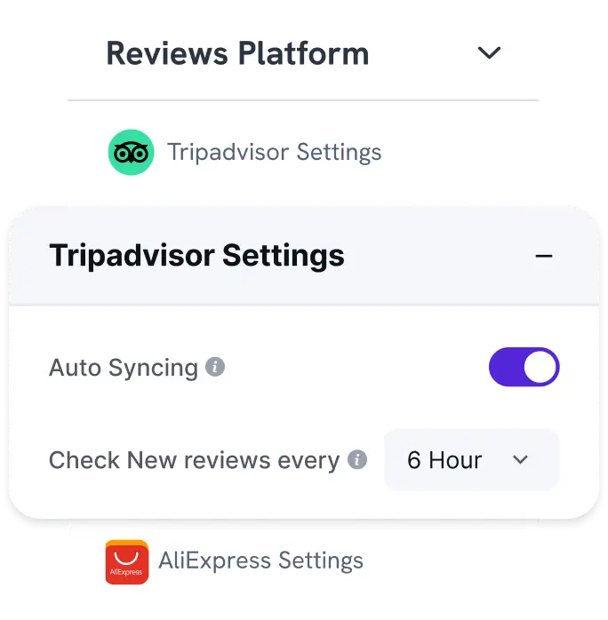 tripadvisor enable auto synchronization