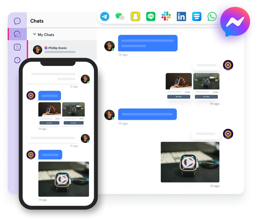 social chat widget updated banner