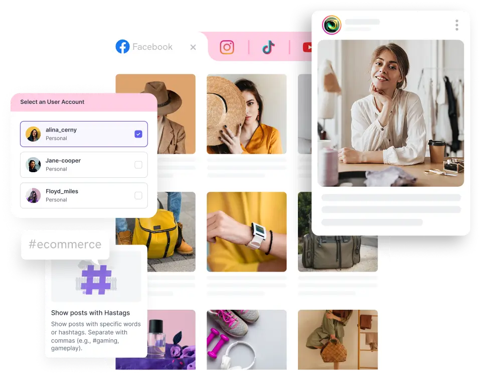 social media feeds updated banner