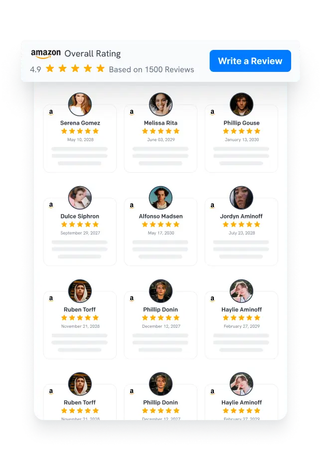 social reviews features ask for more reviews