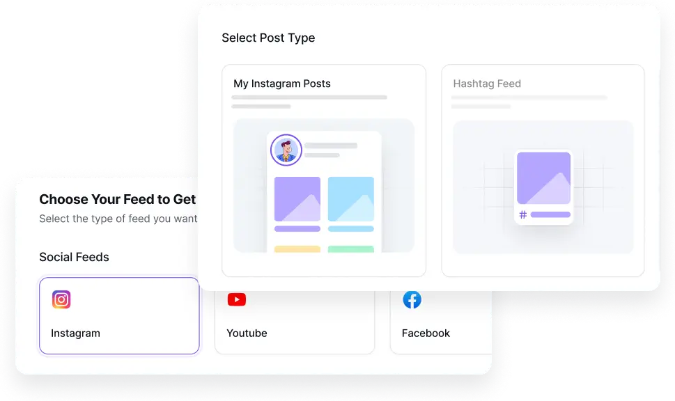 create your feed easily&quickly