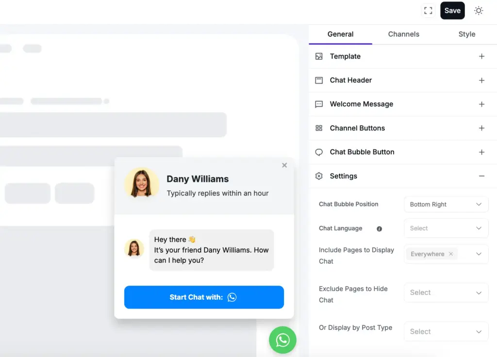 WhatsApp chat customization