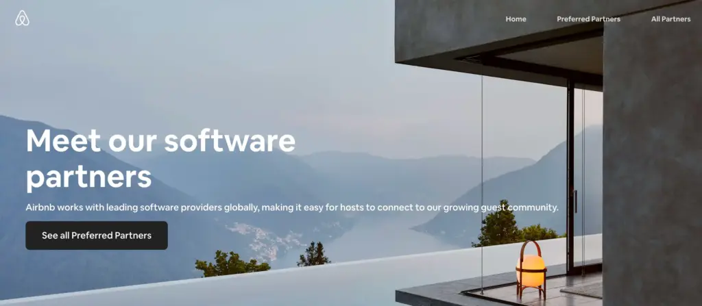 sign in to airbnb partnership program