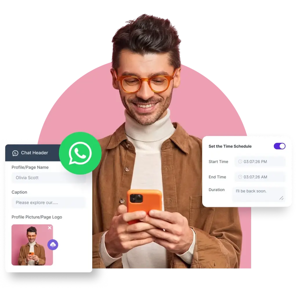 attend customer queries and provide instant support from anywhere. our whatsapp button ensures visitors are one click away from becoming your customers. banner