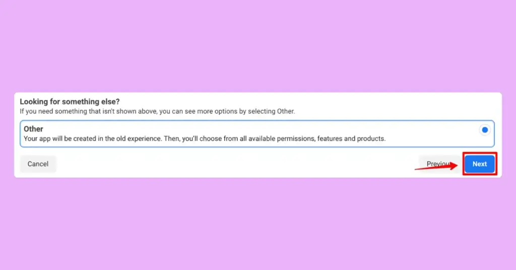Select the Other option to define the use cases of your app