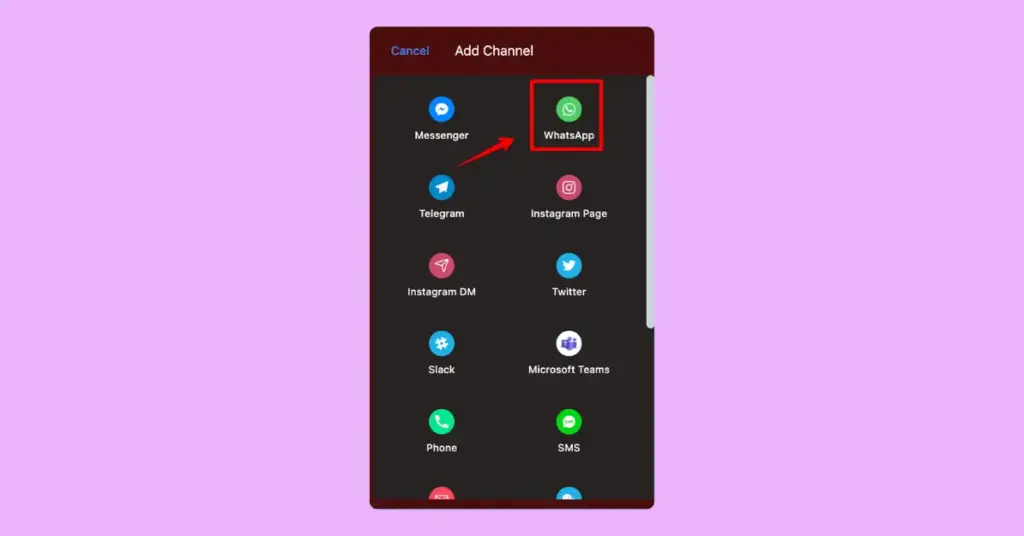 whatsapp chat widget at free version of wp social ninja 3.17.0
