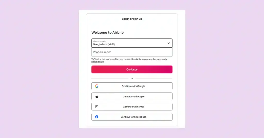 Sign up for Airbnb API