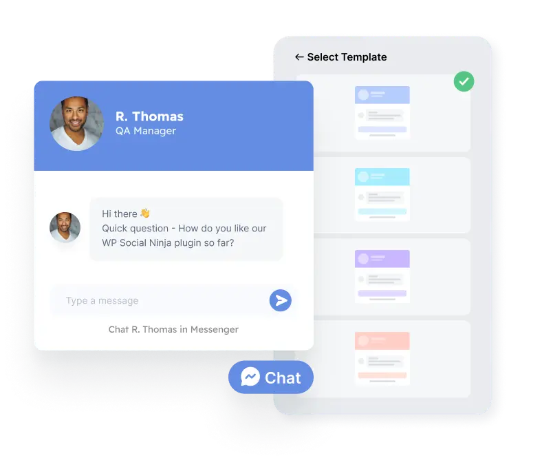 create an eye catchy chat widget
