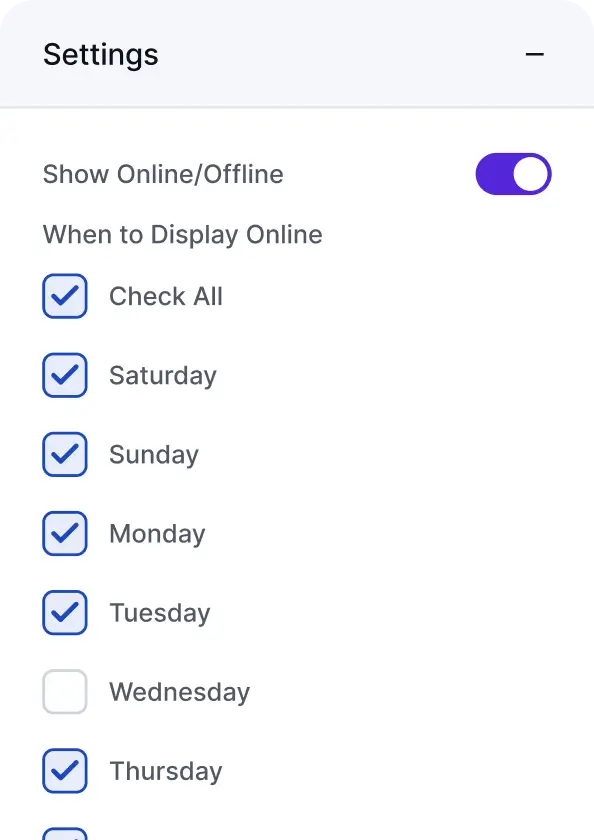 custom offline setting