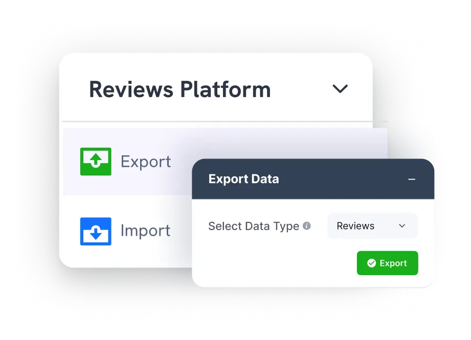 export import custom reviews within seconds
