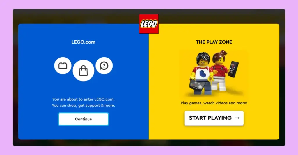 LEGO Playground, a virtual game for establishing a more interactive community