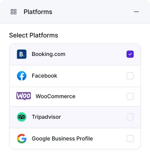 multiple platform booking
