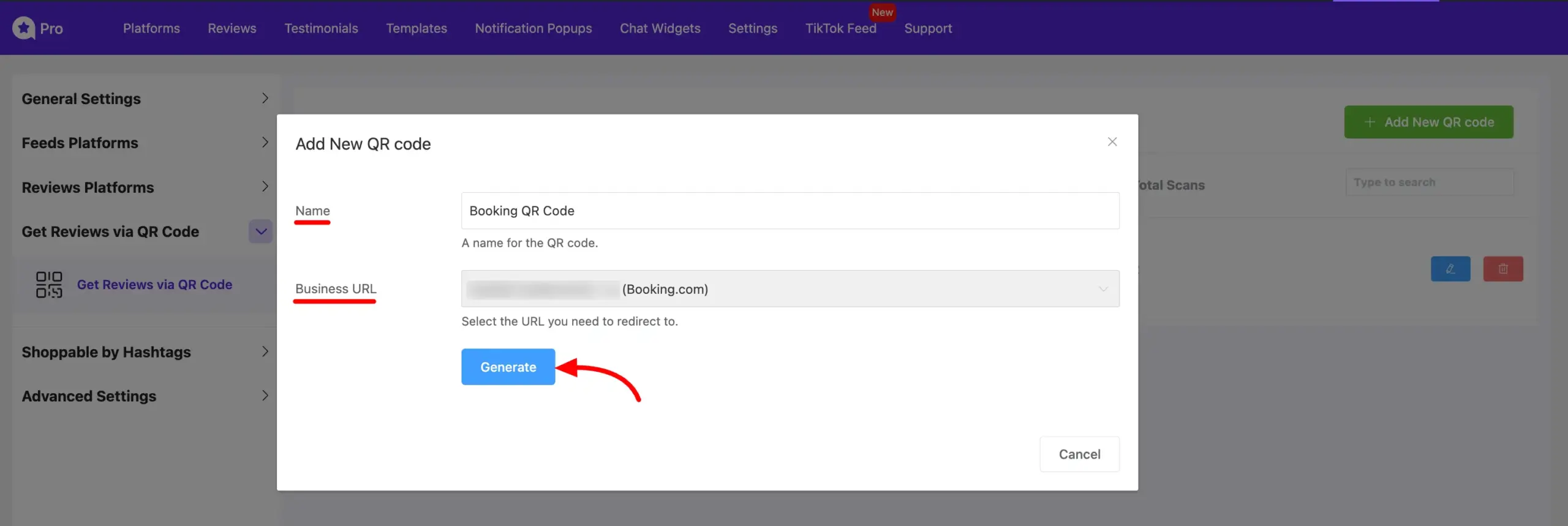 get reviews via qr code 2