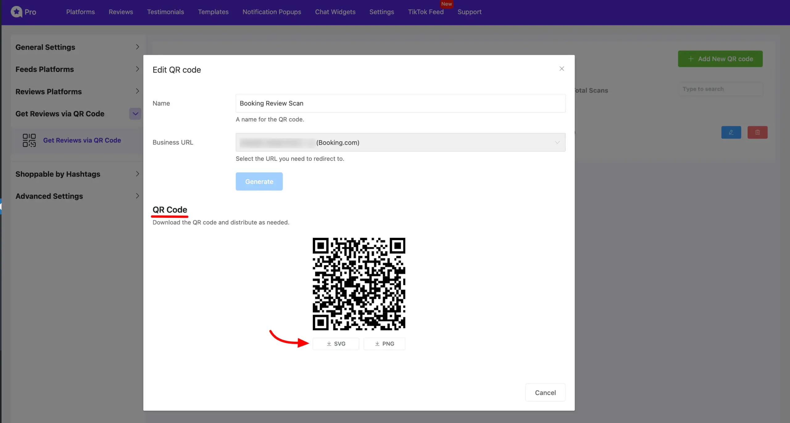 get reviews via qr code 3