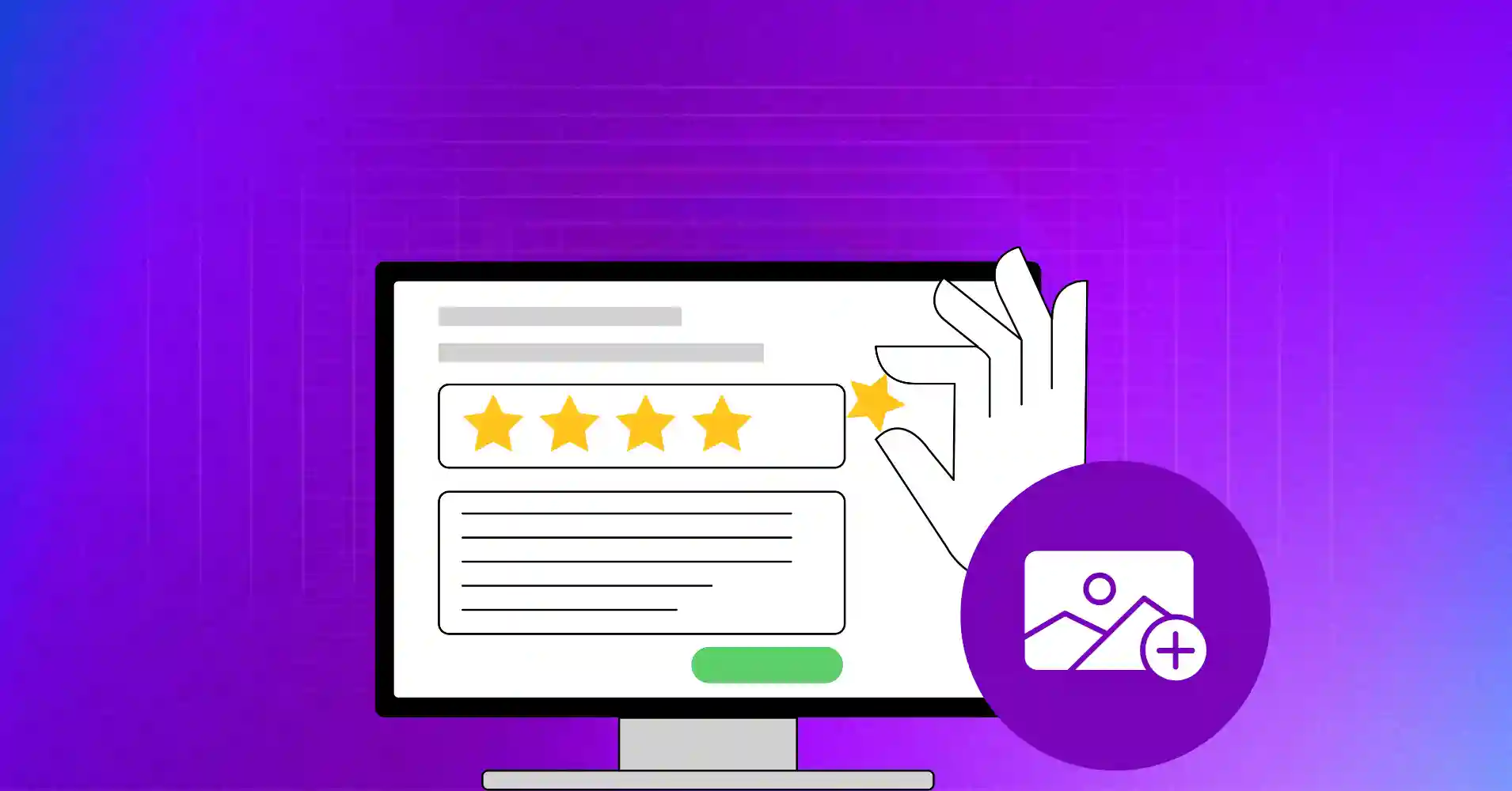 add photo to google review