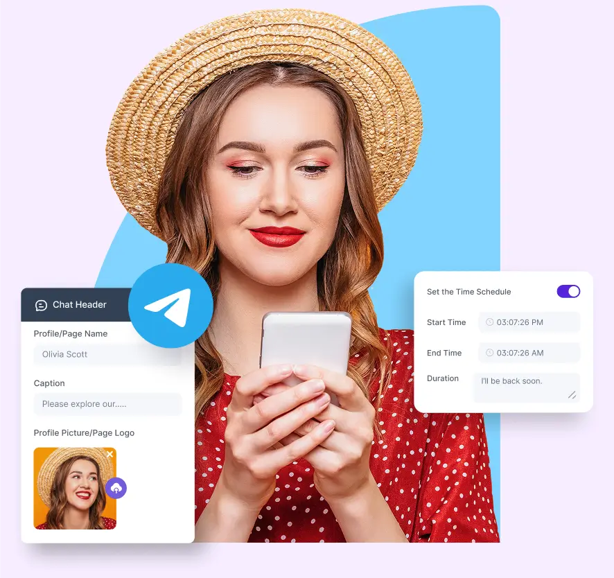 telegram chat widget