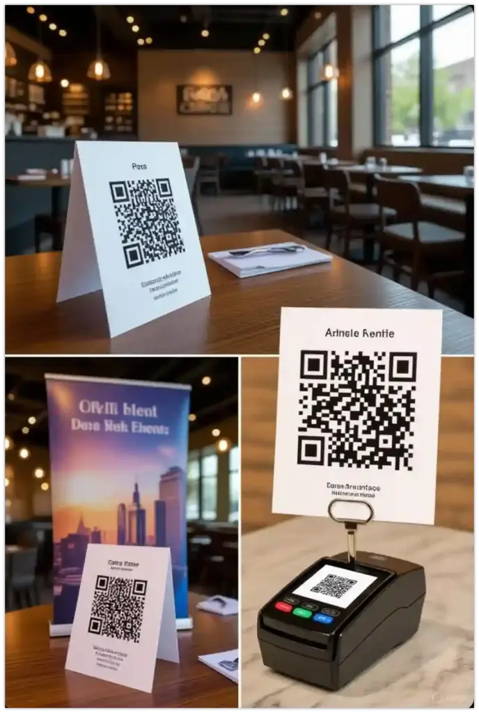 display qr code at the right place