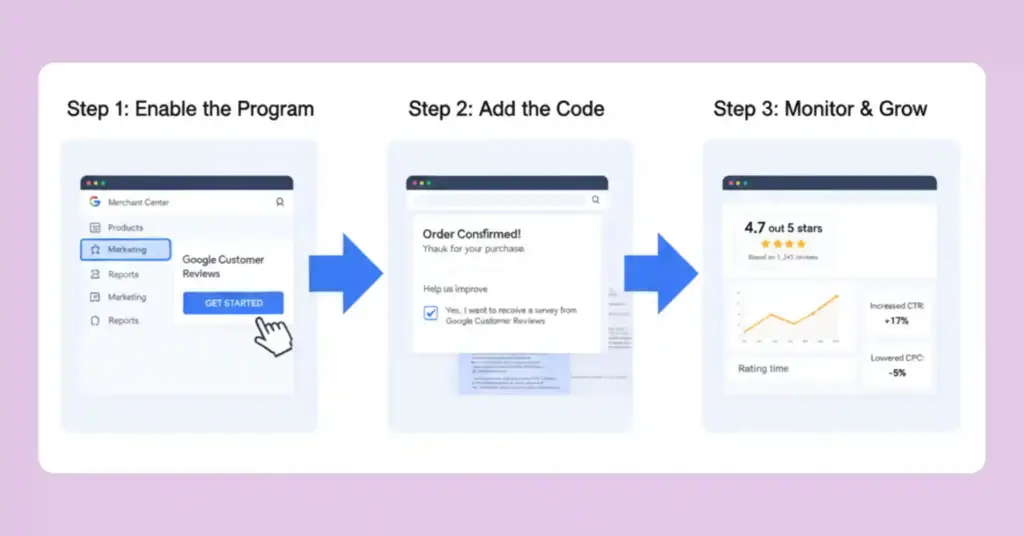 set up google customer reviews