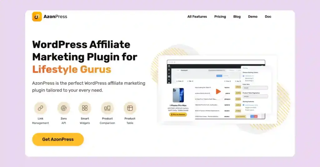 azonpress the best affiliate marketing plugin
