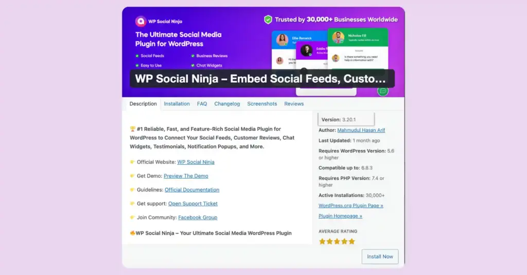 download wp social ninja