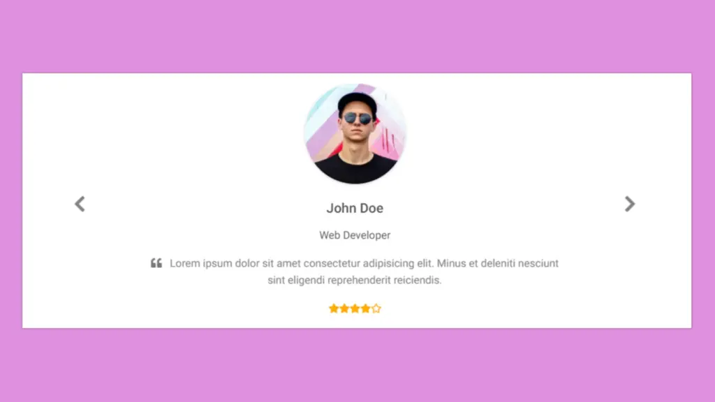 testimonial slider