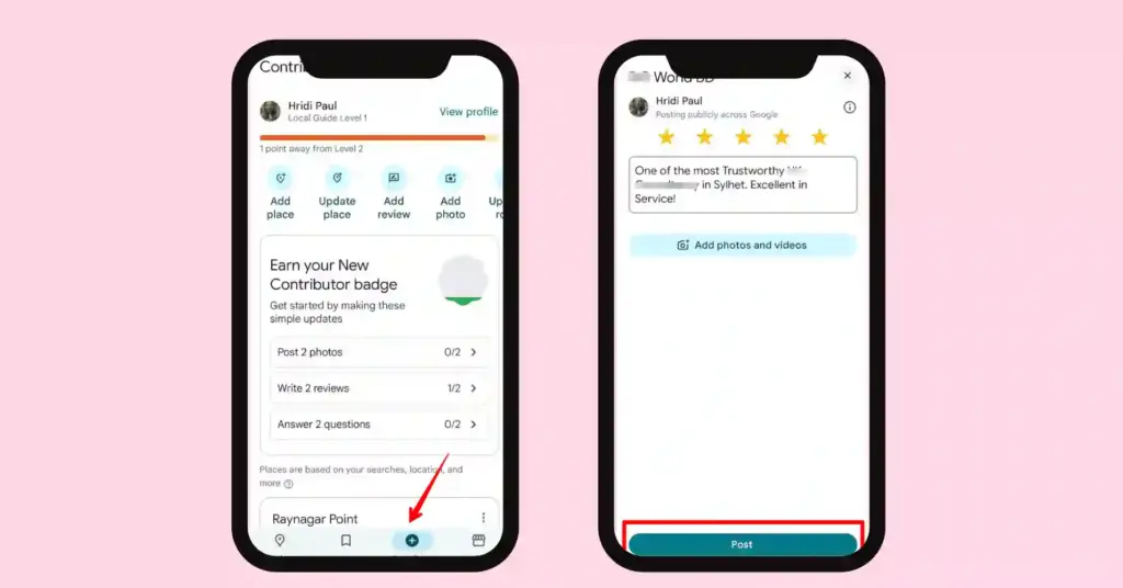 edit google reviews in mobile