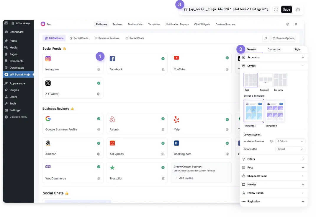 wp social ninja steps