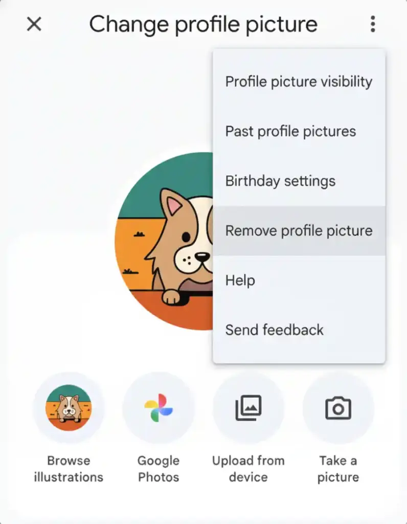 remove profile photo to stay anonymous