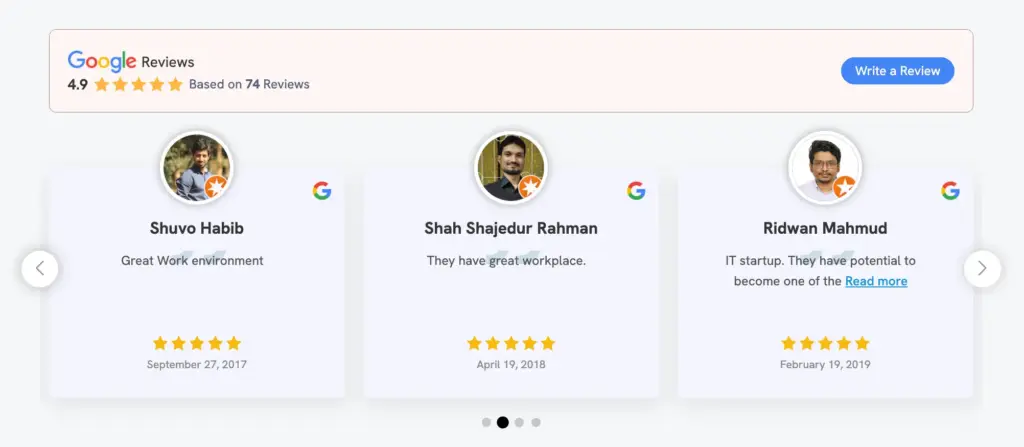 display google reviews on website with WP Social Ninja