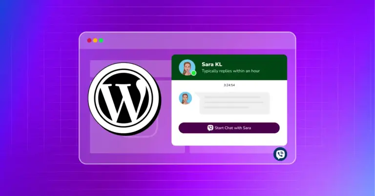 add viber chat widget to wordpress website