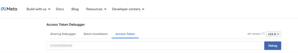 Facebook Access Token Debugger
