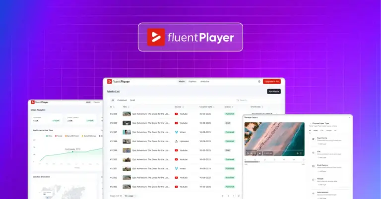 FluentPlayer sneak peek, a first look into the next-gen WordPress video player