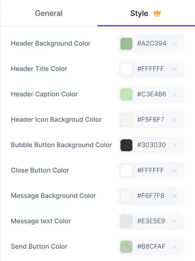 match the chat box with your brand