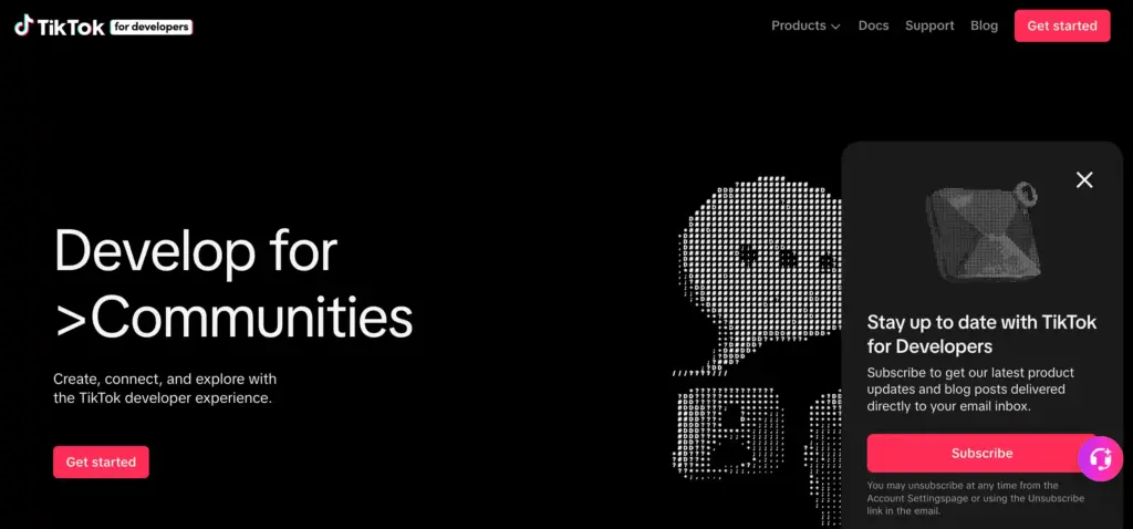 tiktok for developers
