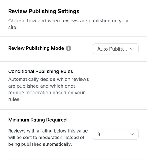 full review moderation