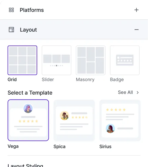 multiple layouts and templates