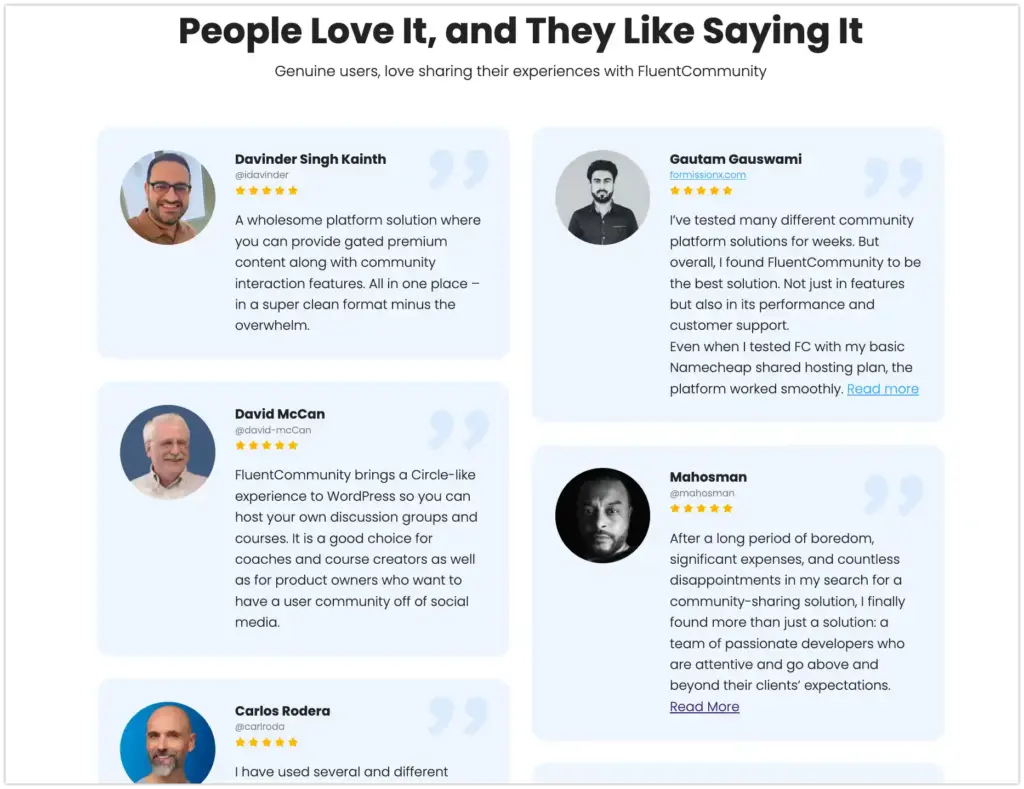fluentcommunity reviews