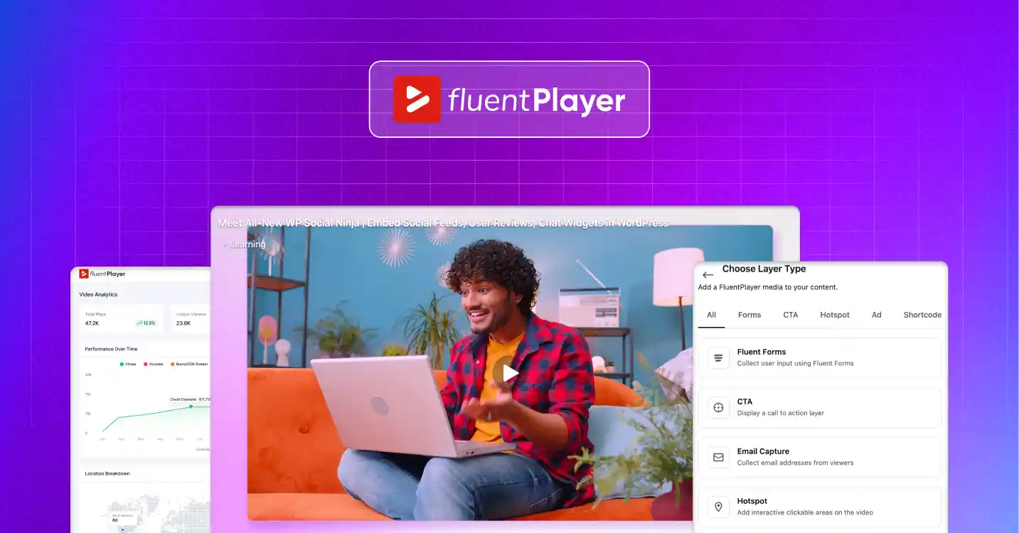 Introducing FluentPlayer, the next generation video player plugin for WordPress websites