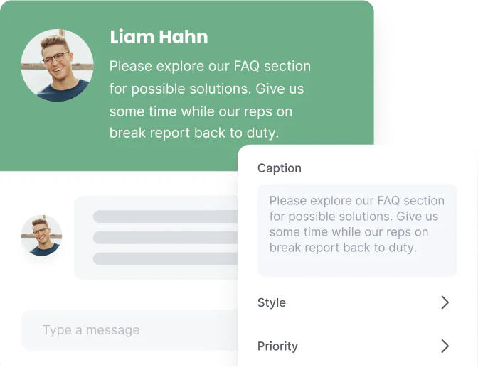 caption text when offline